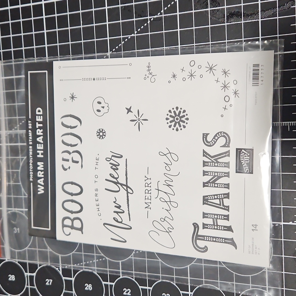 Warm Hearted Stampin Up! Photopolymer Stamp Set